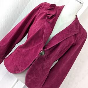 Women's Pink Leather Jacket